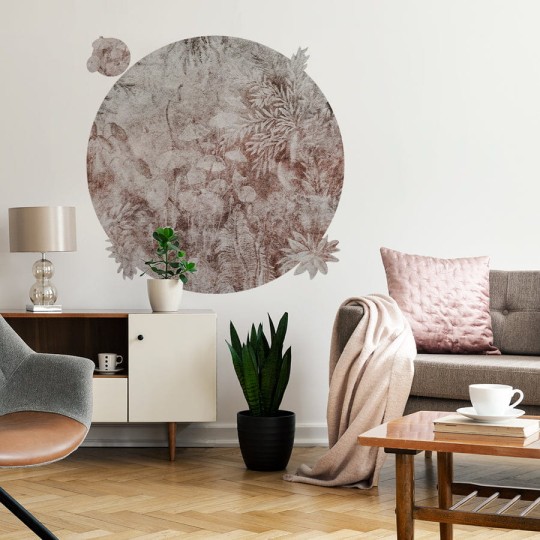 Wall Art Fairytale Rust - mural koło z motywem lasu