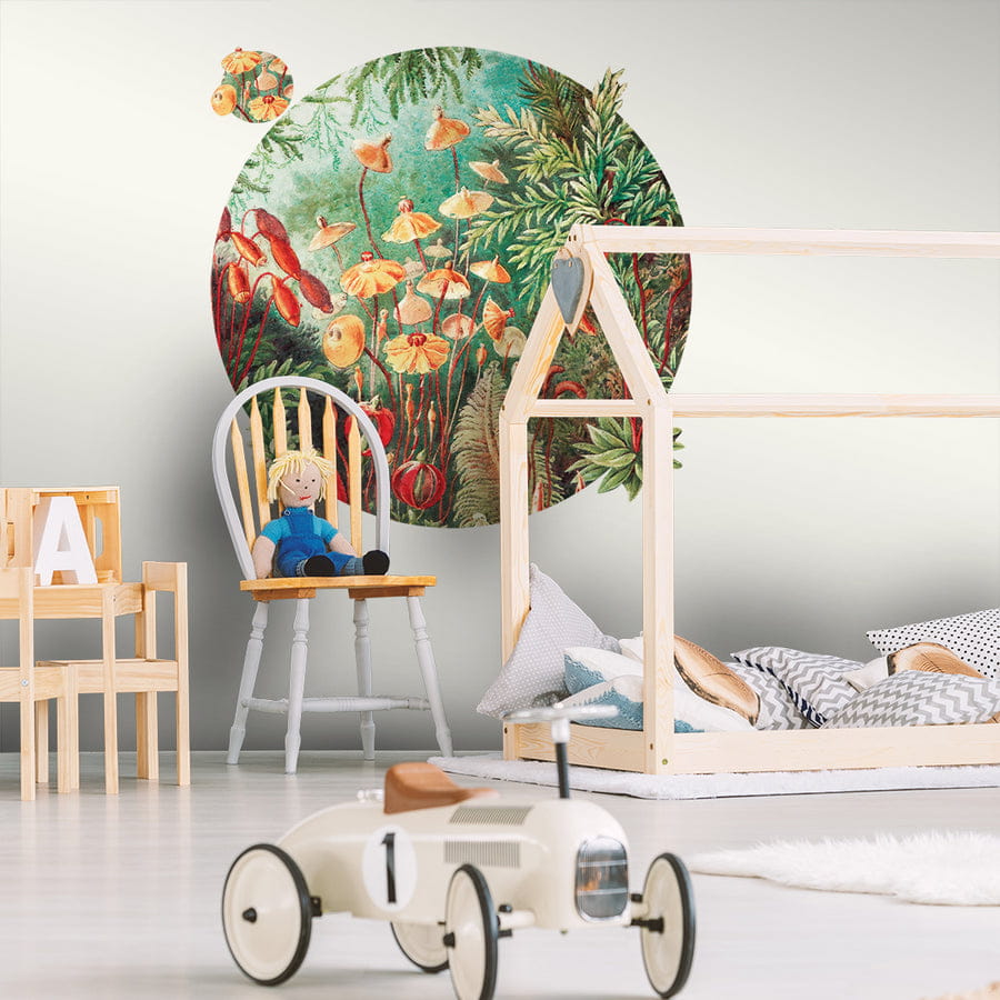 Wall Art Fairytale Vivid - mural koło z motywem lasu