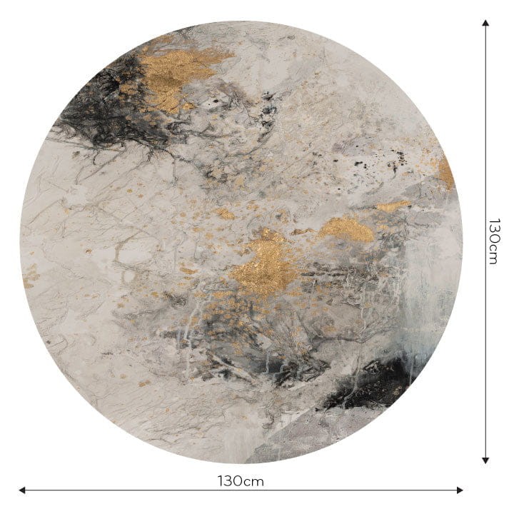 Wall Art Fog - mural koło w mgłę w abstrakcyjnym stylu