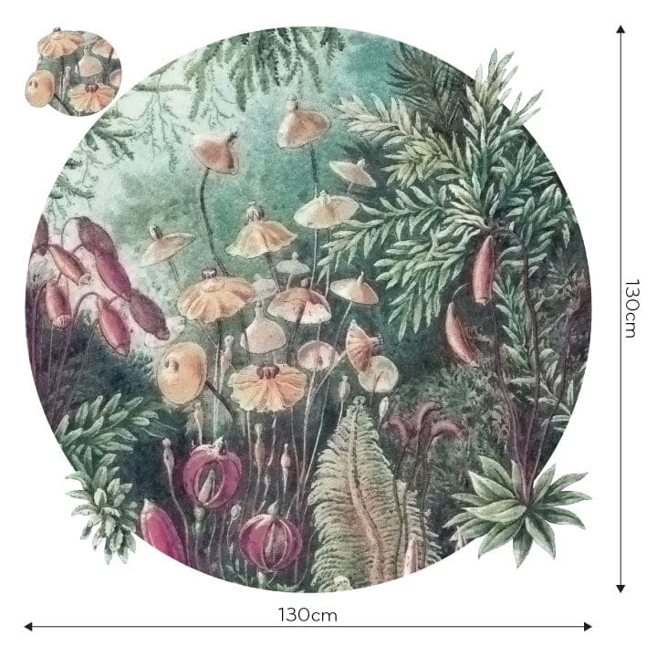 Wall Art Fairytale - mural koło w roślinny motyw