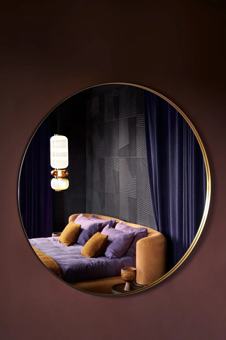 Arte 72533 Kanso Shibumi Ecru - tapeta aksamitna imitująca płytki z ukośnymi paskami