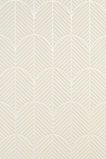 Arte 72520 Kanso Anicca Ecru - tapeta trójwymiarowa w łuki i linie z aksamitu