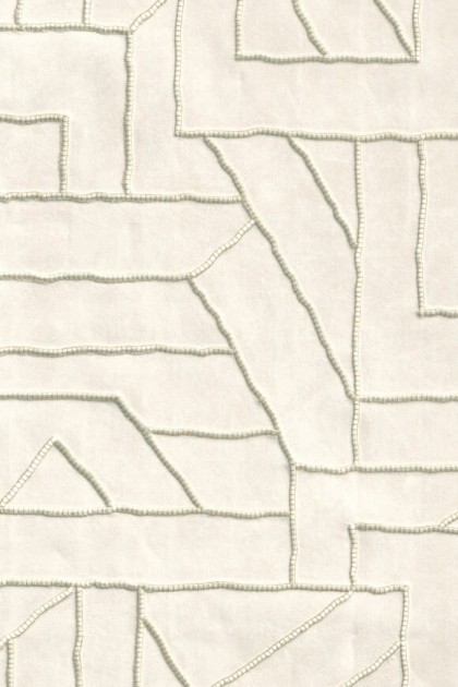 Arte 58500 Le Couturier La Derive Nougat - tapeta haftowana o trójwymiarowym geometrycznym wzorze