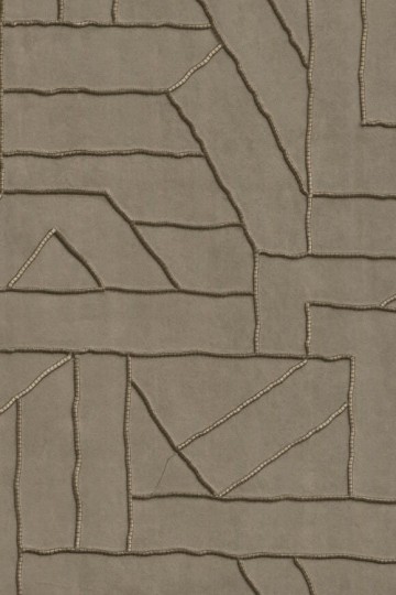 Arte 58502 Le Couturier La Derive Truffle - tapeta haftowana o trójwymiarowym geometrycznym wzorze