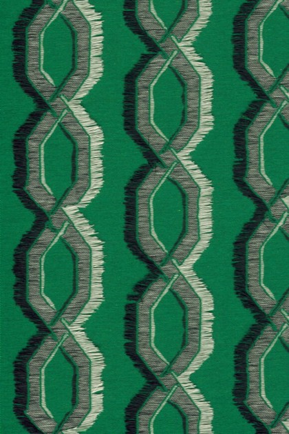 Arte 58520 Le Couturier Franges Parakeet - tapeta żakardowa w zygzaki