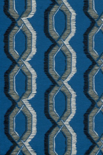 Arte 58522 Le Couturier Franges Cobalt - tapeta żakardowa w zygzaki