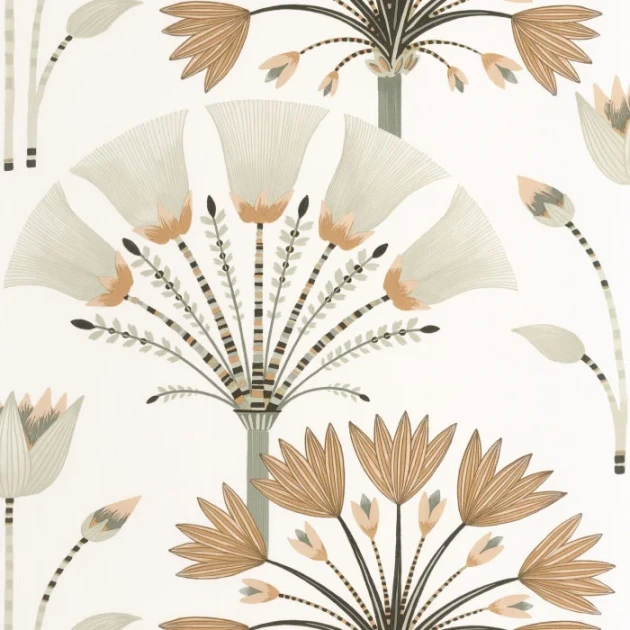 Caselio 105277029 Elegance Majestic Vert amande dore - tapeta w roślinny motyw