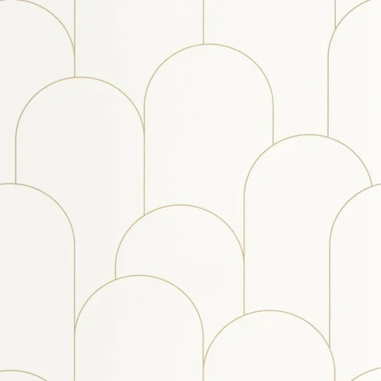 Caselio 105280020 Elegance Ornament Blanc dore - tapeta w łuki