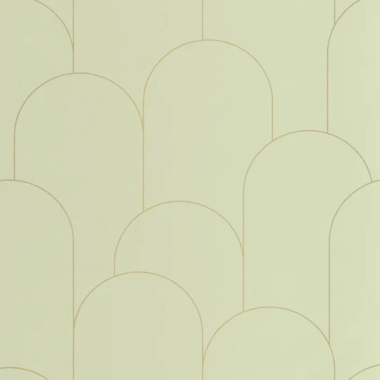 Caselio 105287122 Elegance Ornament Vert amande dore - tapeta w łuki