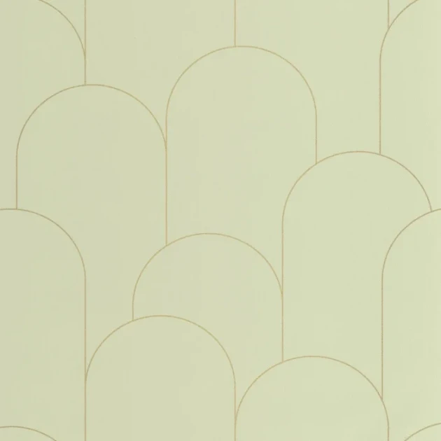 Caselio 105287122 Elegance Ornament Vert amande dore - tapeta w łuki