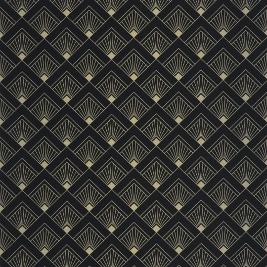 Caselio 105319000 Elegance Effervescence Noir dore - tapeta w stylu art deco