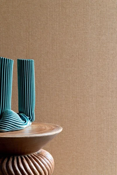 Casamance 71560655 Hikari Kira Kaki - tapeta strukturalna w kolorze khaki