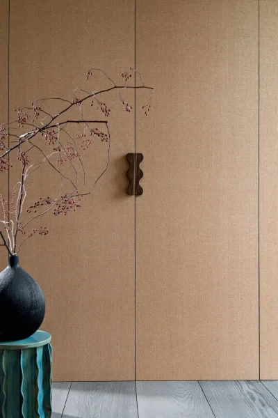 Casamance 71560655 Hikari Kira Kaki - tapeta strukturalna w kolorze khaki