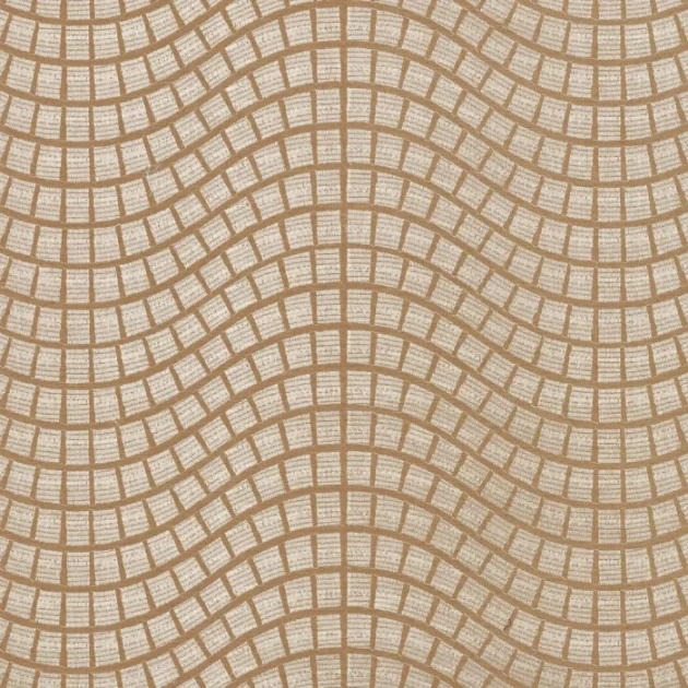 Casamance 71350108 Hikari Onsen Beige naturel - tapeta haftowana w kwadraty beżowa