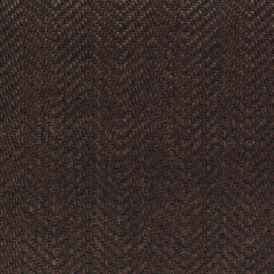 Casamance 71430822 Hikari Kasane Wengé - tapeta strukturalna w jodełkę w kolorze czekoladowym
