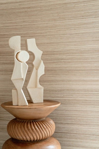 Casamance 70163428 Hikari Pencil Beige - tapeta strukturalna beżowa