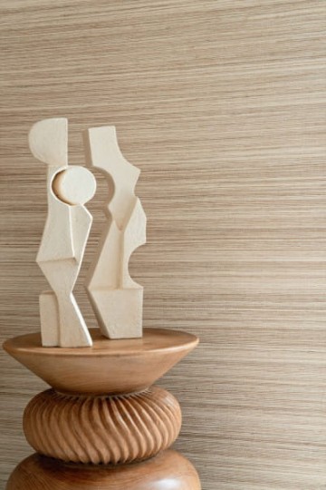 Casamance 70163428 Hikari Pencil Beige - tapeta strukturalna beżowa