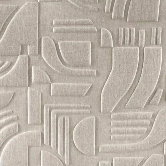 Casamance 71500225 Arcane Linsolite Naturel - tapeta w trójwymiarowe kształty