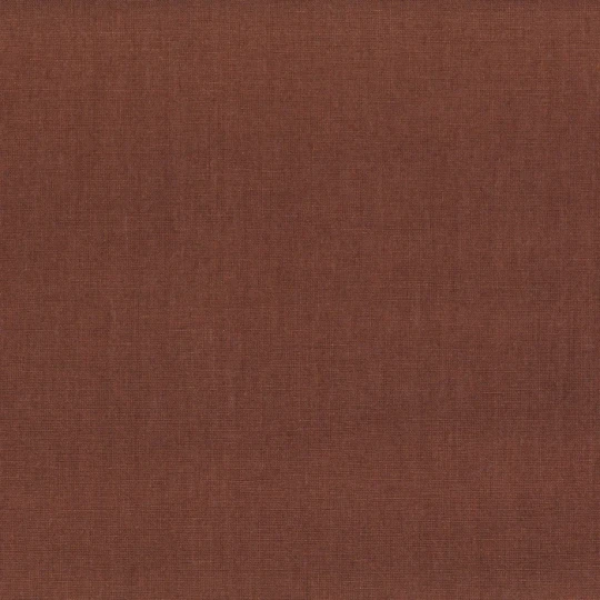 Casamance 71384598 Linora Rouille - tapeta o lnianej strukturze w kolorze rdzy