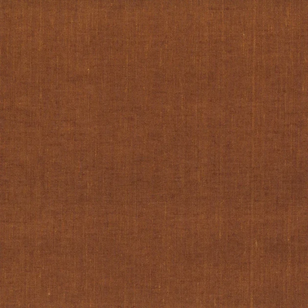 Casamance 71384292 Linora Terre de sienne - tapeta o lnianej strukturze w kolorze ciepłego brązu