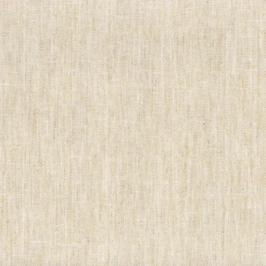 Casamance 71395618 Linora Velin Craie - lniana tapeta w jodełkę w kolorze jasnobeżowym