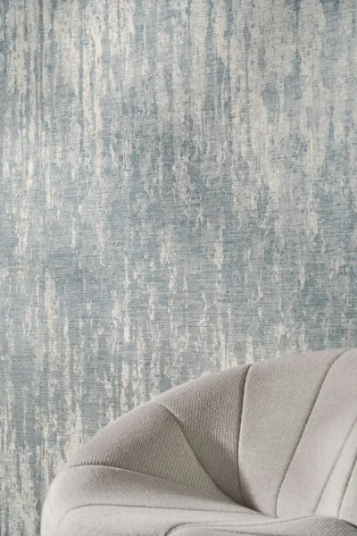 Casamance 71550355 Exploration Orcia Pierre bleue - tekstylny mural w geometryczny wzór