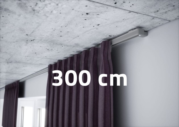 Szyna karniszowa pojedyncza Creativa ZS-300 Szara