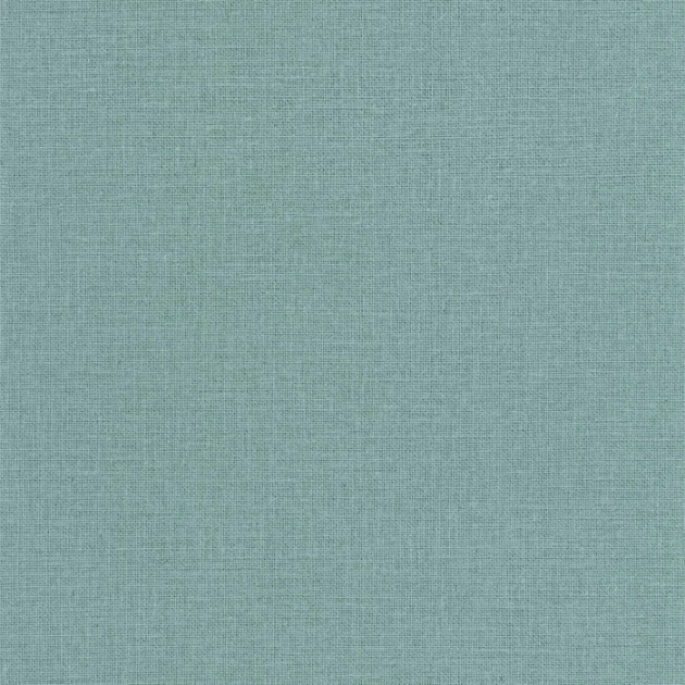 Caselio 104017670 Green Life 2 Uni Mat Menthe - tapeta o strukturze juty ciemnoniebieska