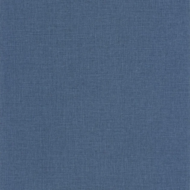 Caselio 104016842 Green Life 2 Uni Mat Bleu indigo - tapeta o strukturze juty granatowa