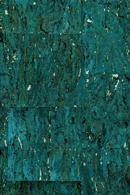 Arte 90594 Boutique Alentejo Cork Aquamarine - tapeta imitująca korek z połyskującym wykończeniem