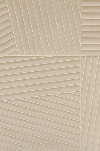 Arte 72531 Kanso Shibumi Sesame - tapeta aksamitna imitująca płytki z ukośnymi paskami