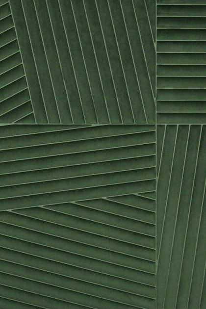 Arte 72534 Kanso Shibumi Olive - tapeta aksamitna imitująca płytki z ukośnymi paskami