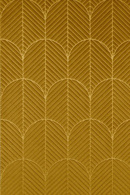 Arte 72521 Kanso Anicca Gold - tapeta trójwymiarowa w łuki i linie z aksamitu