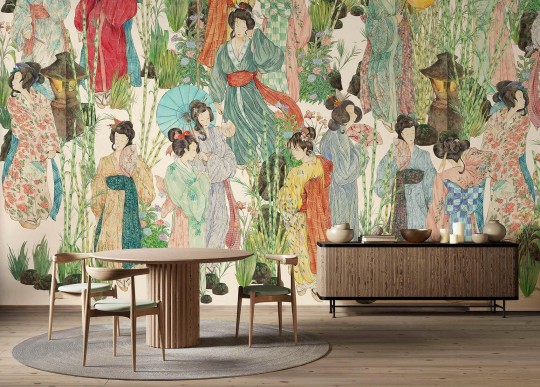 Wallpepper GA-01-C 2024 Kimono - mural w japoński motyw