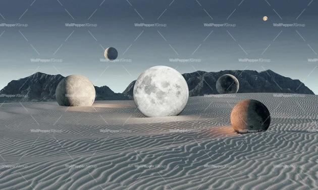 Wallpepper LP-03-A 2024 Lunare - mural w planety