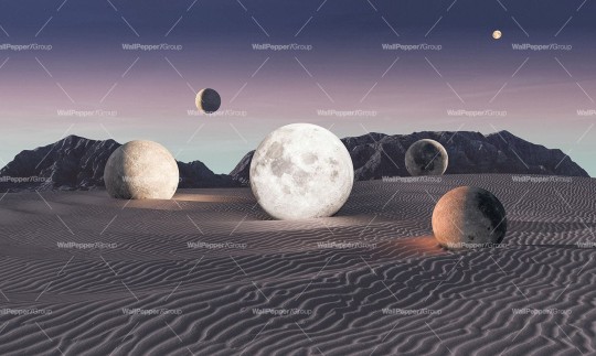 Wallpepper LP-03-B 2024 Lunare - mural w planety