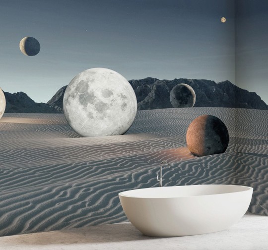 Wallpepper LP-03-B 2024 Lunare - mural w planety