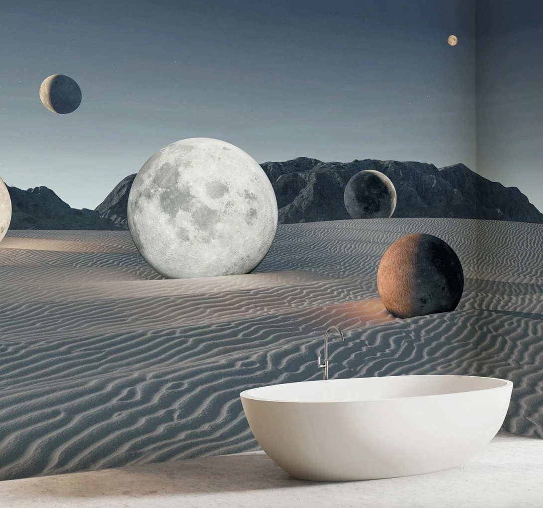 Wallpepper LP-03-C 2024 Lunare - mural w planety