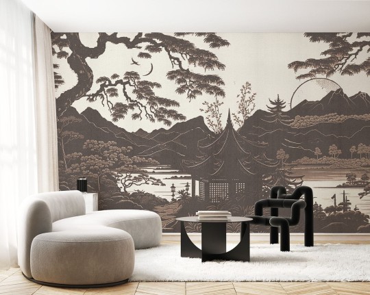 Wallpepper SB-01-A 2024 Pagoda - mural w japoński krajobraz