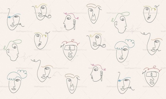 Wallpepper WP-116-A 2024 Portraits - mural w twarze