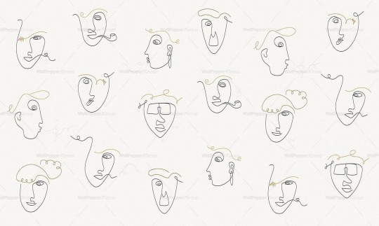 Wallpepper WP-116-B 2024 Portraits - mural w twarze