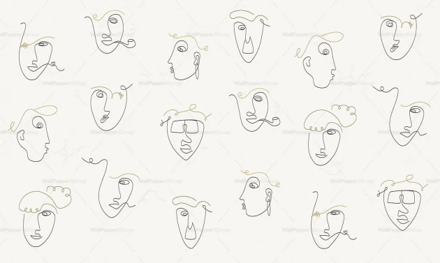 Wallpepper WP-116-B 2024 Portraits - mural w twarze