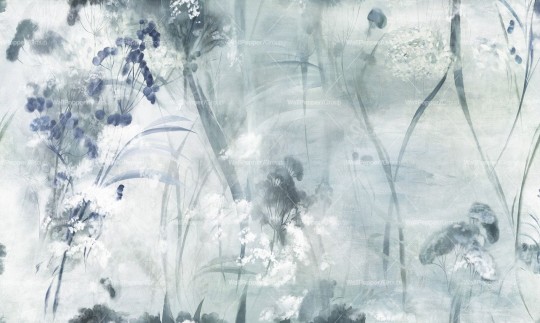Wallpepper WP-107-B 2024 Mare d'inverno - mural w delikatne rośliny