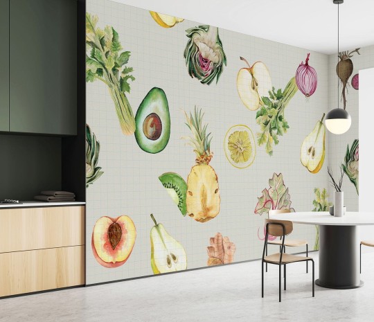 Wallpepper AO-24-A 2024 Culinary maestro - mural w owoce i warzywa