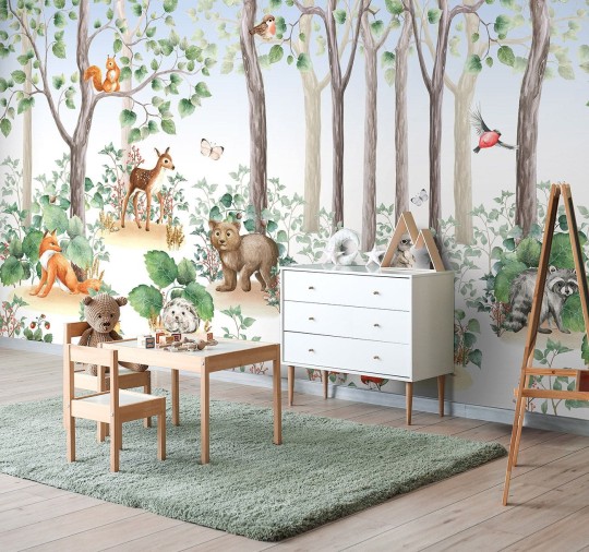 Wallpepper WP-119-A 2024 Story tale - mural dla dzieci w niedźwiadki i sarny