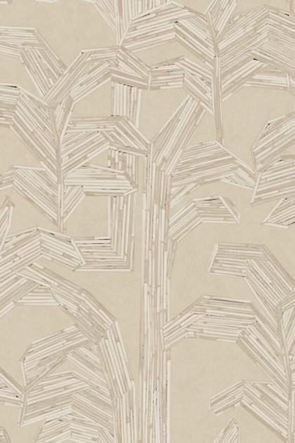 Arte 81501 Lanai Kailua Cashew  - tapeta w palmy z rattanu