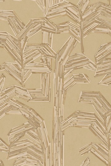 Arte 81502 Lanai Kailua Whole Wheat  - tapeta w palmy z rattanu