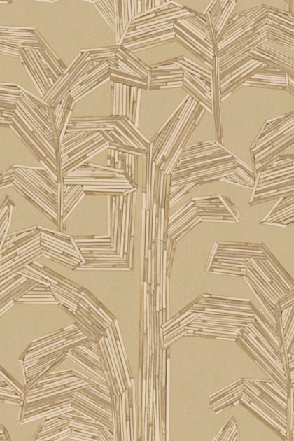 Arte 81502 Lanai Kailua Whole Wheat  - tapeta w palmy z rattanu