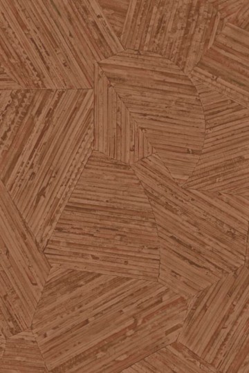 Arte 81519 Lanai Mauna Mahogany Red - tapeta geometryczna imitująca rattan