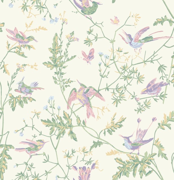 Cole&Son 124/1001 Selection of Hummingbirds, Hummingbirds - tapeta w kolibry
